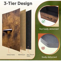 Commode de rangement en tissu pour chambre à coucher - 29,7P x 100W x 100H cm