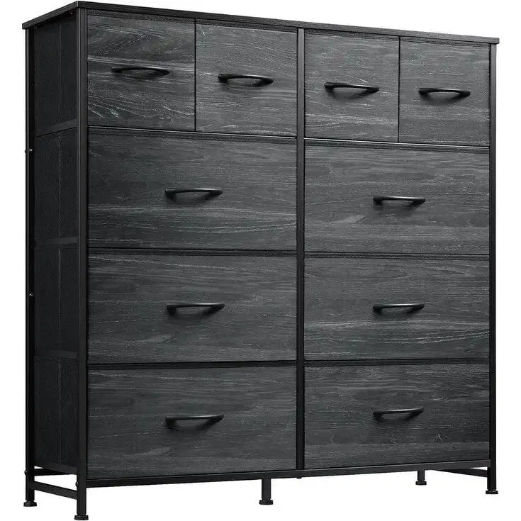 Commode de rangement en tissu pour chambre à coucher - 29,7P x 100W x 100H cm