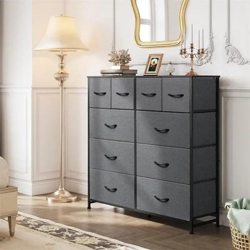 Commode de rangement en tissu pour chambre à coucher - 29,7P x 100W x 100H cm