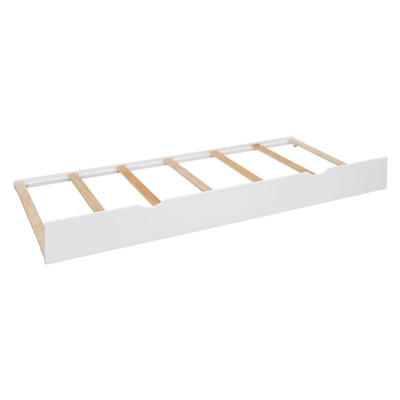 Lit Queen Size en Bois avec Rangement Tout-en-un, Étagère et Prises