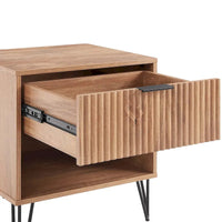 Ensemble table de chevet commode 3 tiroirs moderne Manhattan Comfort Dumbo 2 pièces