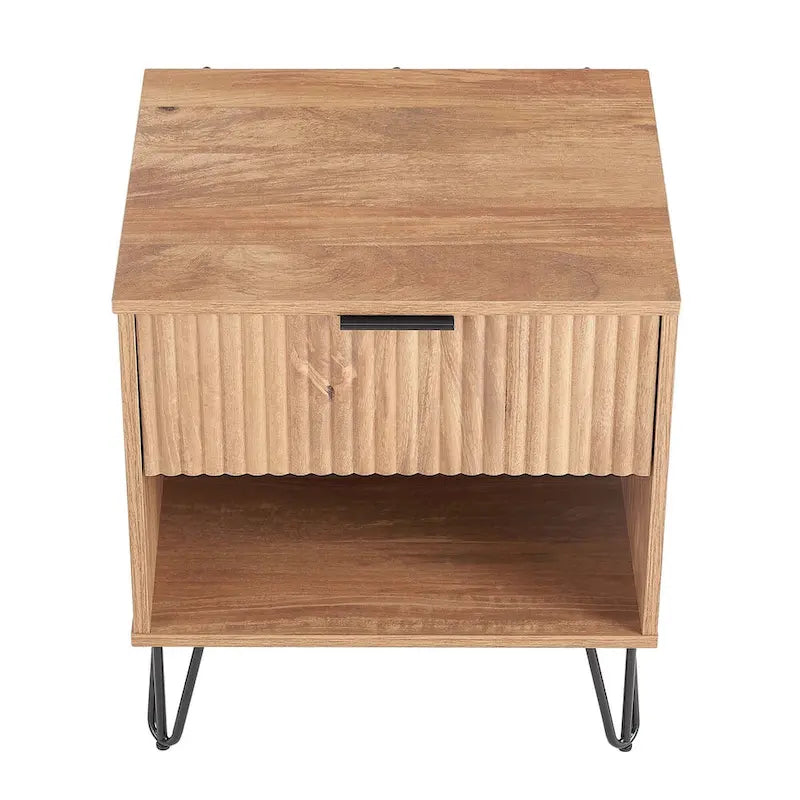 Ensemble table de chevet commode 3 tiroirs moderne Manhattan Comfort Dumbo 2 pièces