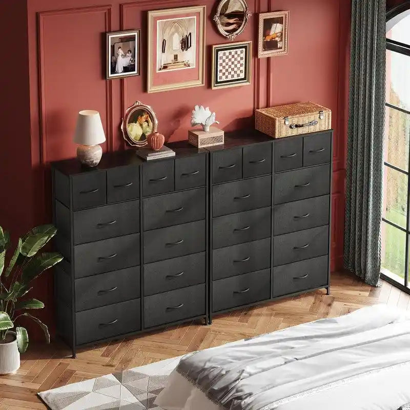 Commode haute pour chambre avec 12 tiroirs