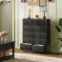 Commode haute pour chambre avec 12 tiroirs