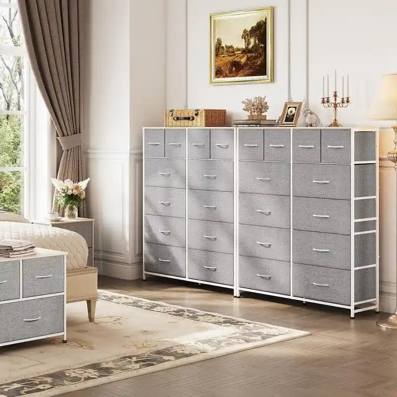 Commode haute pour chambre avec 12 tiroirs