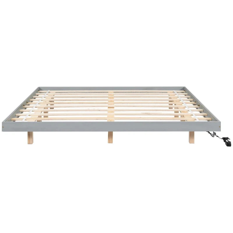 Lit flottant King Size avec lumières LED