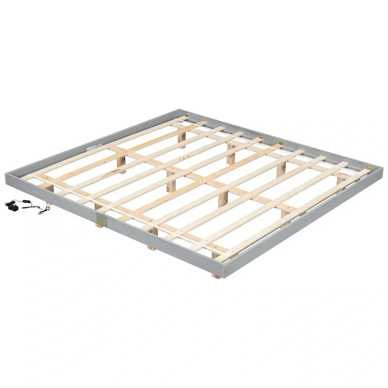 Lit flottant King Size avec lumières LED