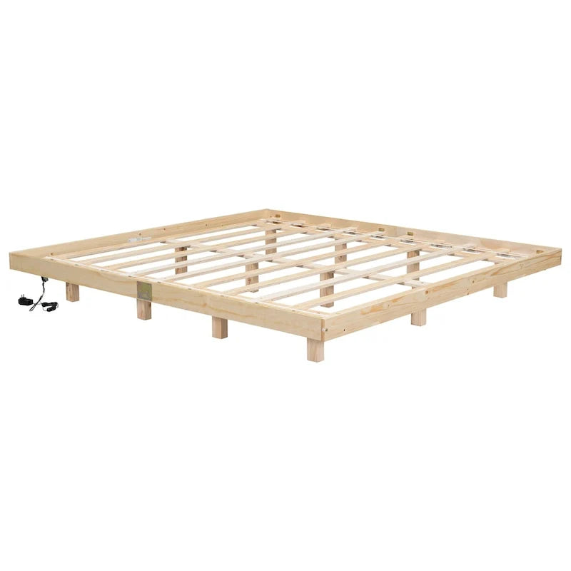 Lit flottant King Size avec lumières LED