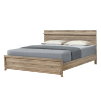 Ensemble de chambre à coucher Daemon 6 pièces, panneaux marron clair