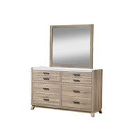 Ensemble de chambre à coucher Daemon 6 pièces, panneaux marron clair