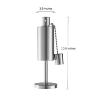 Lampe torche d'extérieur de table en acier inoxydable – Lampe à flamme avec réservoir de carburant pour citronnelle avec mèche en fibre de verre pour jardin, terrasse par Nature Spring