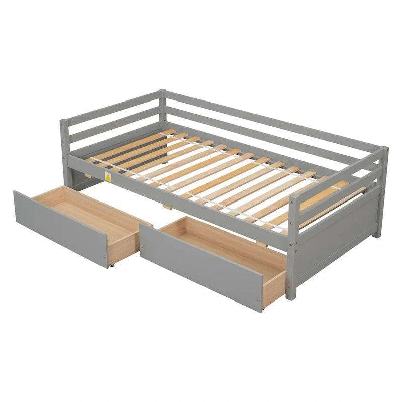 Lit de repos avec deux tiroirs de rangement