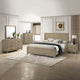 Ensemble de chambre à coucher contemporain Roundhill Furniture Arena en bois : Lit à panneaux, commode, miroir, table de chevet, chiffonnier, gris antique