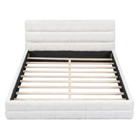 Lit double rembourré pour chambre à coucher
