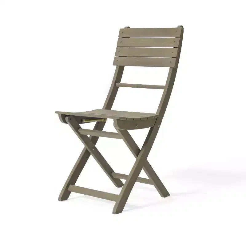 GDFStudio Rabion Ensemble bistro pliant 3 pièces en bois d'acacia d'extérieur, Gris