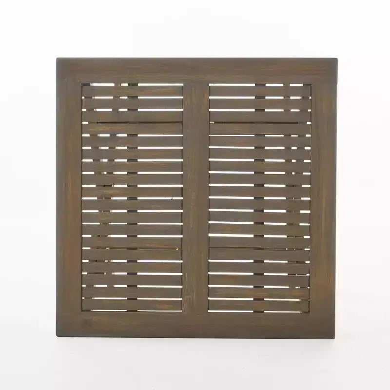 GDFStudio Rabion Ensemble bistro pliant 3 pièces en bois d'acacia d'extérieur, Gris