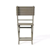 GDFStudio Rabion Ensemble bistro pliant 3 pièces en bois d'acacia d'extérieur, Gris