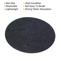 Unique Bargains Dessous-de-plat Réversible Antidérapant Isolation Thermique Forte Absorption d'Eau pour Plante, 3 Pièces