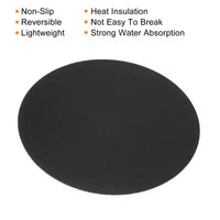 Unique Bargains Dessous-de-plat Réversible Antidérapant Isolation Thermique Forte Absorption d'Eau pour Plante, 3 Pièces