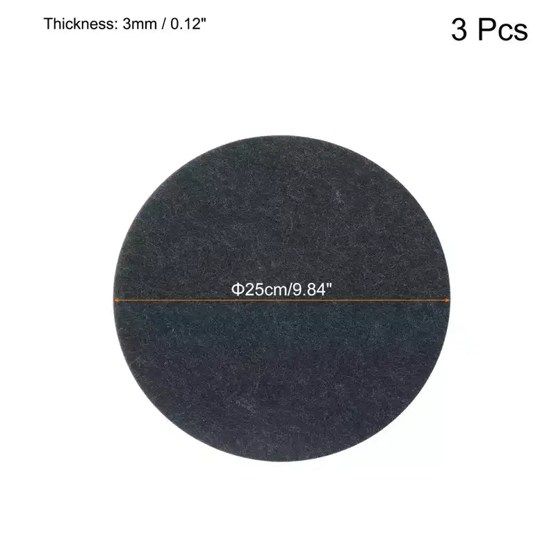 Unique Bargains Dessous-de-plat Réversible Antidérapant Isolation Thermique Forte Absorption d'Eau pour Plante, 3 Pièces