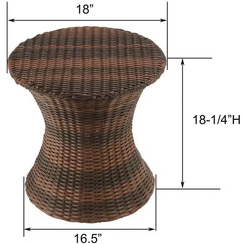 Jiallo Romantic Collection Ensemble ottoman d'extérieur 7 pièces