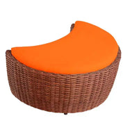 Ensemble de 7 pièces de la collection Jiallo Romantic pour l'extérieur avec pouf