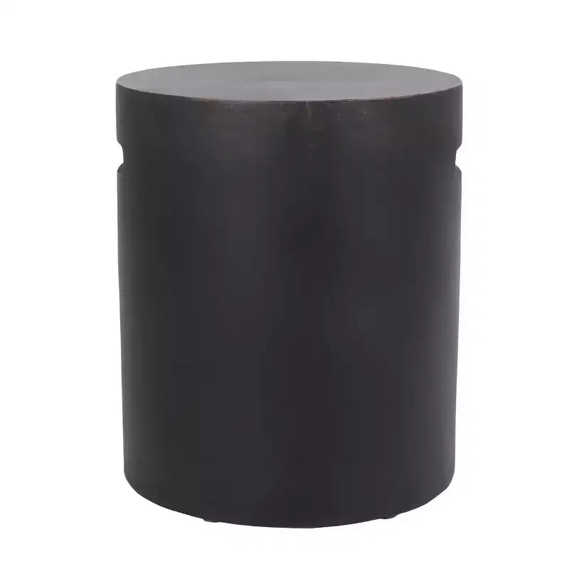 Table d'appoint d'extérieur en béton léger GDFStudio Woodrise, Cuivre antique