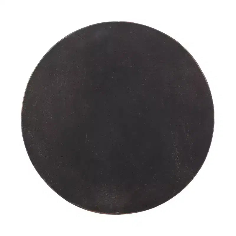Table d'appoint d'extérieur en béton léger GDFStudio Woodrise, Cuivre antique