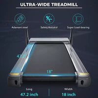 Tapis de course pliant, tapis de course pliant électrique compact, vitesse de course 0.8-14KM/h, capacité de poids 330LBS pour la maison, le bureau, la salle de sport, marche, jogging