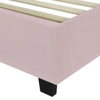 Lit plateforme pleine taille en velours capitonné avec grande tête de lit, meubles de chambre à coucher