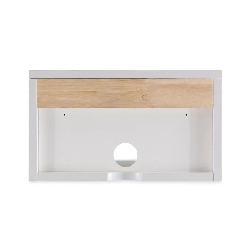 Table de chevet flottante Ettore 15.71 Classic Contemporary avec tiroir à tambour à fermeture douce et trou pour câble, par JONATHAN Y
