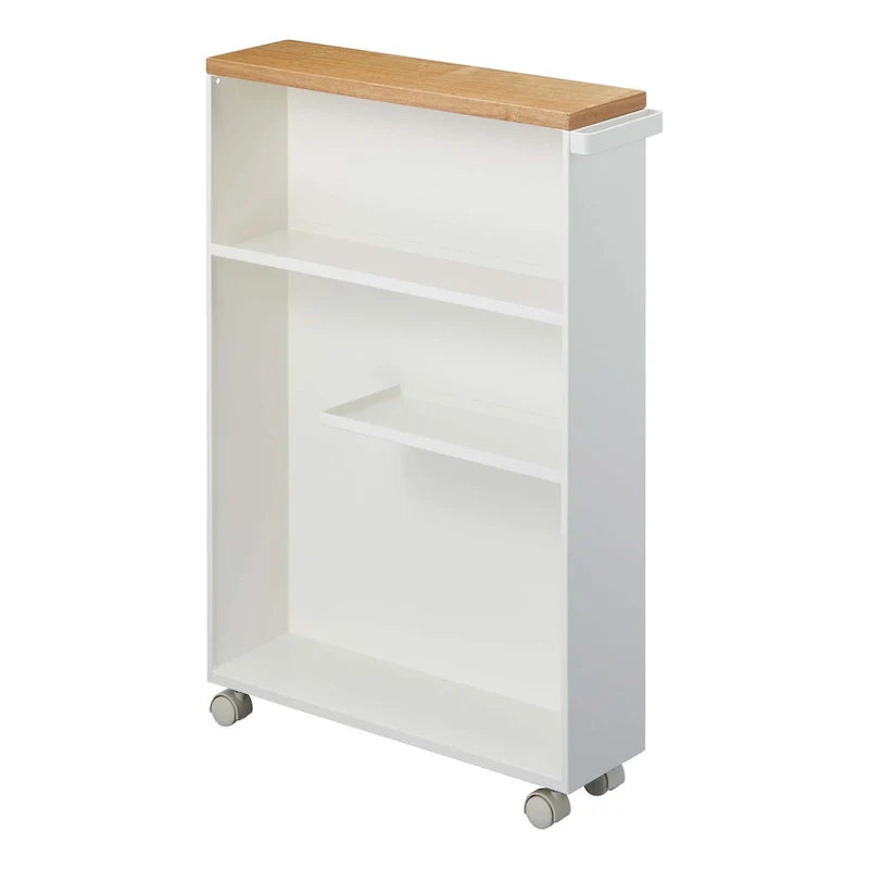 Chariot de rangement roulant Yamazaki Home, acier, assemblage minimal - L 47,5 x l 13 x H 68,5 cm