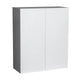 Meuble Haut mural 36 x 36 - Double porte - Gris - 36 x 36 x 12