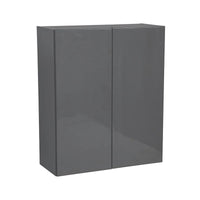 Meuble Haut mural 36 x 36 - Double porte - Gris - 36 x 36 x 12