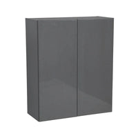Meuble Haut mural 36 x 36 - Double porte - Gris - 36 x 36 x 12