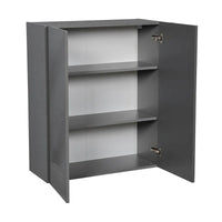Meuble Haut mural 36 x 36 - Double porte - Gris - 36 x 36 x 12