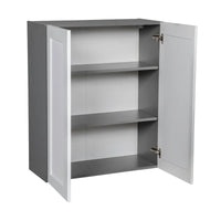 Meuble Haut mural 36 x 36 - Double porte - Gris - 36 x 36 x 12