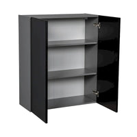 Meuble Haut mural 36 x 36 - Double porte - Gris - 36 x 36 x 12