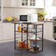 Étagère de Rangement pour Îlot de Cuisine Yaheetech en Métal, Meuble de Rangement pour Micro-ondes