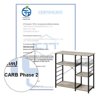 Étagère de Rangement pour Îlot de Cuisine Yaheetech en Métal, Meuble de Rangement pour Micro-ondes
