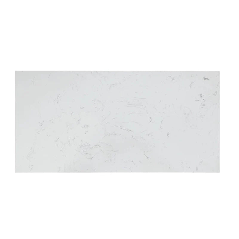 Îlot de cuisine Leota White à 2 tiroirs