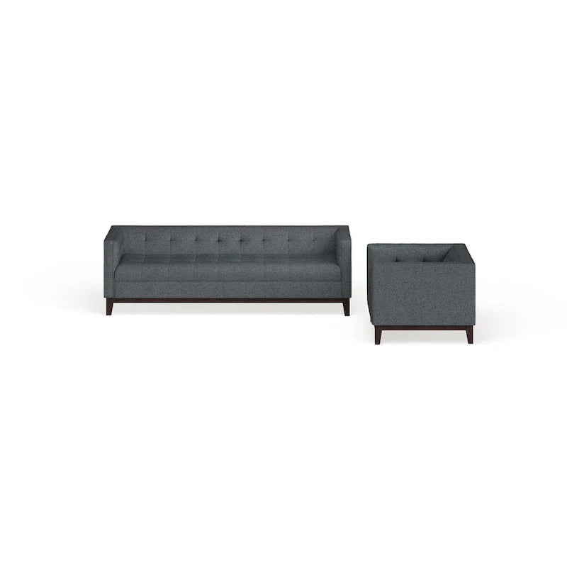 Servir l'ensemble de mobilier de salon 2 pièces capitonné