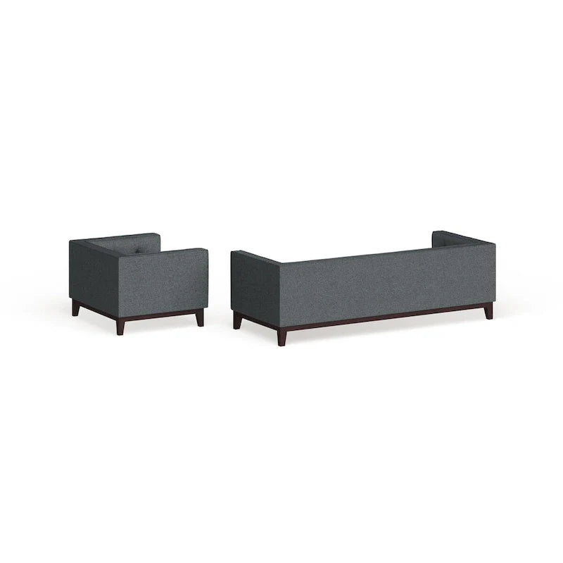Servir l'ensemble de mobilier de salon 2 pièces capitonné