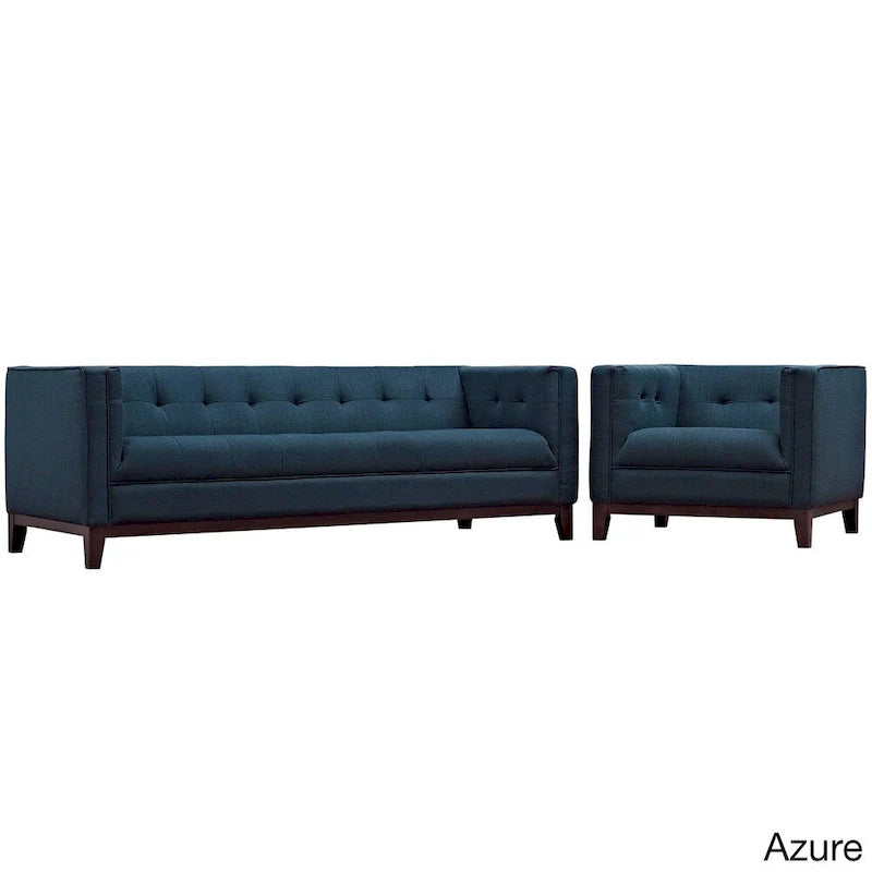Servir l'ensemble de mobilier de salon 2 pièces capitonné
