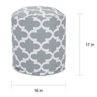 Poufs ottomans d'intérieur/extérieur Majestic Home Goods Trellis L 16 po x l 16 po x H 17 po