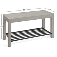 Banc d'entrée de ferme Kate et Laurel Jeran