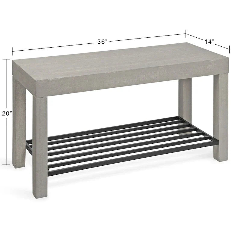 Banc d'entrée de ferme Kate et Laurel Jeran