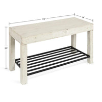 Banc d'entrée de ferme Kate et Laurel Jeran