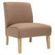 Fauteuil de salon en suède couleur sable de 75 cm de Tiffany Lenowski pour Warehouse