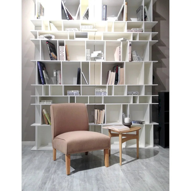 Fauteuil de salon en suède couleur sable de 75 cm de Tiffany Lenowski pour Warehouse